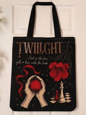 Twilight Inspired Tote Bag | “And So The Lion Fell In Love With The Lamb” New